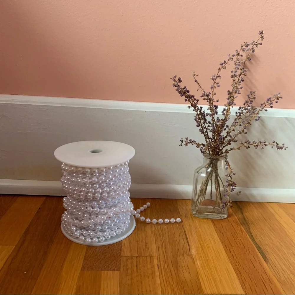 Roll of Faux Pearl Decorative Garland Centerpiece Party Wedding Decoration